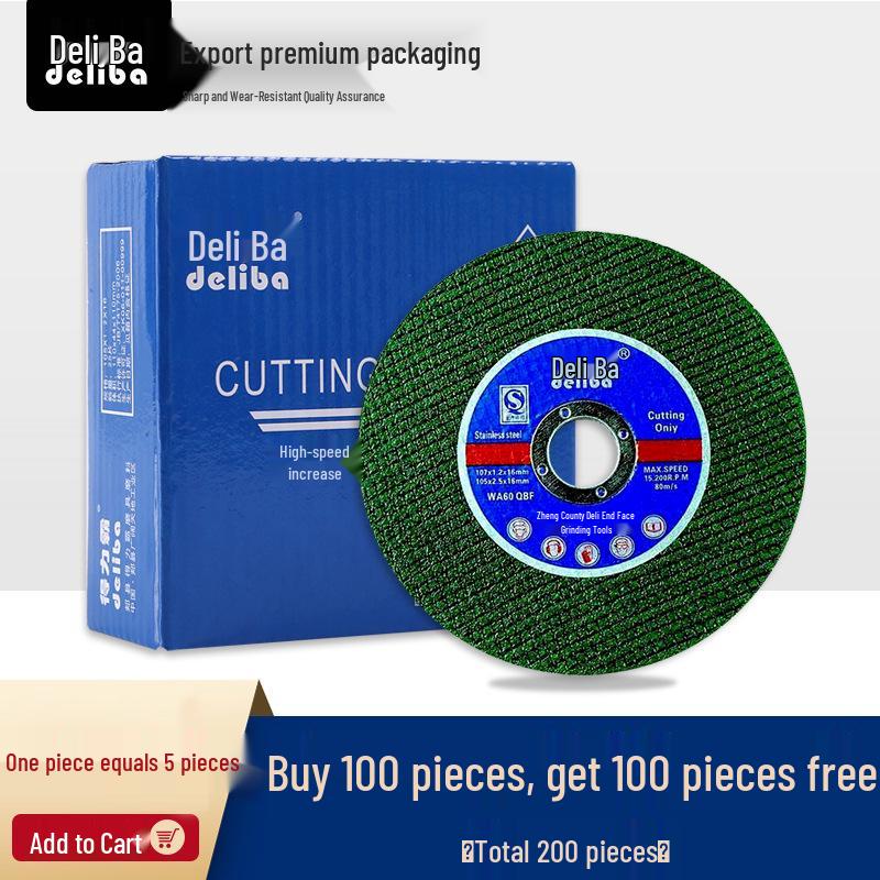 4-Inch Angle Grinder Cutting Disc for Metal & Stainless Steel Polishing