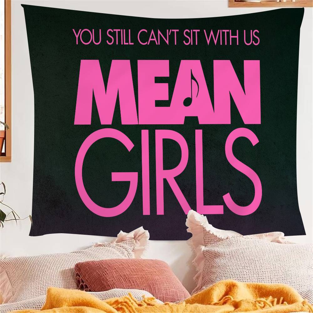 Burn BookMean Girls Colorful Tapestry Wall Hanging Bohemian Wall Tapestries Mandala Wall Hanging Sheets
