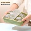 Square Silicone Ice Cube Tray with Lid - Small, Food-Grade Kitchen Ice Mold