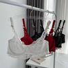 Damen Ultra-Dünnes Spitzen-BH-Set: Weich, Bequem, Atmungsaktiv, Push-Up mit Seitenstütze, Übergrößen verfügbar