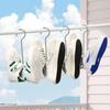 1/4Pcs Stainless Steel U-Shaped Shoe Drying Rack, Windproof, Quick-Dry, Space-Saving Wall-Mounted Hooks For Outdoor & Indoor Use
