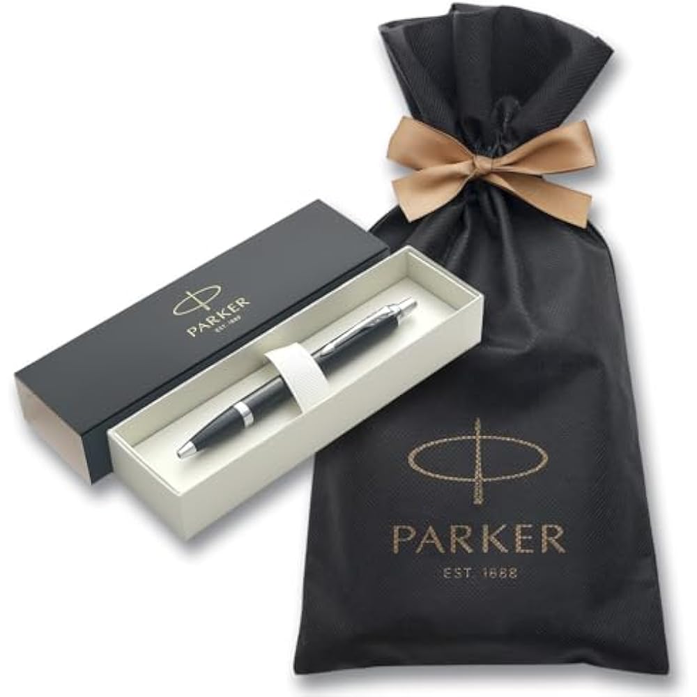 PARKER Parker Ballpoint Pen, IM, Black CT, Medium, Oily Brand, Wrapping Bag, Gift Box Included, P...