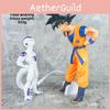 Dragon Pvc Ball Model Ornament With Goku Frieza Gazing At Each Other Design