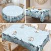 1 Marine-Themed Tablecloth With Vivid Turtle And Coral Patterns, Suitable For Round And Long Tables