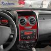 For Dacia Duster 2014 2015 2016 2017 2018 Real Soft Carbon Fiber Sticker LHD RHD Car Central Control Screen Trim Accessories