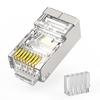 HET HONKENT LAN RJ45-kontakt med lastestang og metall 8P8C Cat5 LAN-kabelkontaktkontakt, skjermet, STP, CAT6, Cat5e, kompatibel, (STP-100STK)