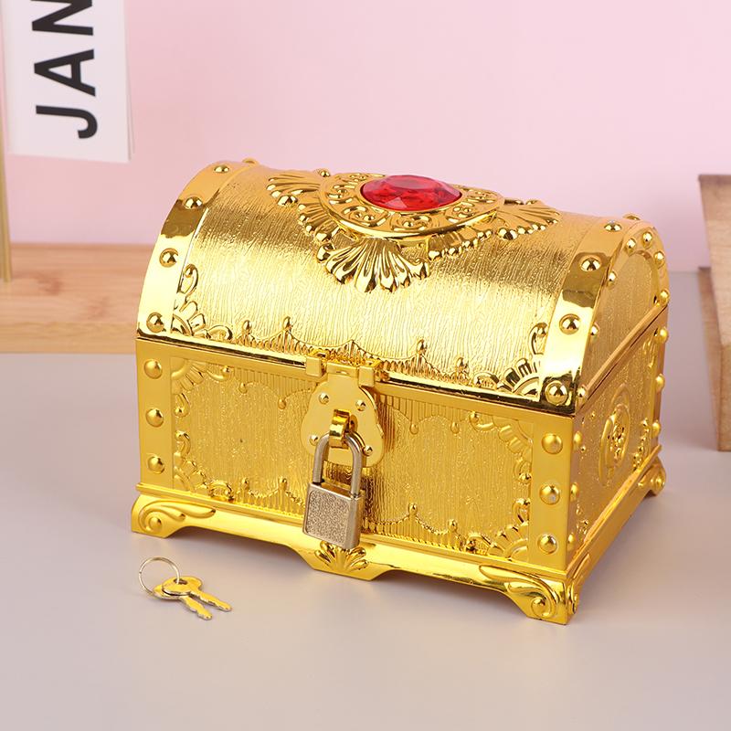 Pirátská truhla s pokladem Dekorace Dobrodružná krabička s pokladem se zámkem Hračky pro kluky holky Děti Ceny Děti Praktické dárky