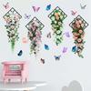 Aesthetic Wall Decoration 3D Flower Wall Stickers Butterfly Wall Decals