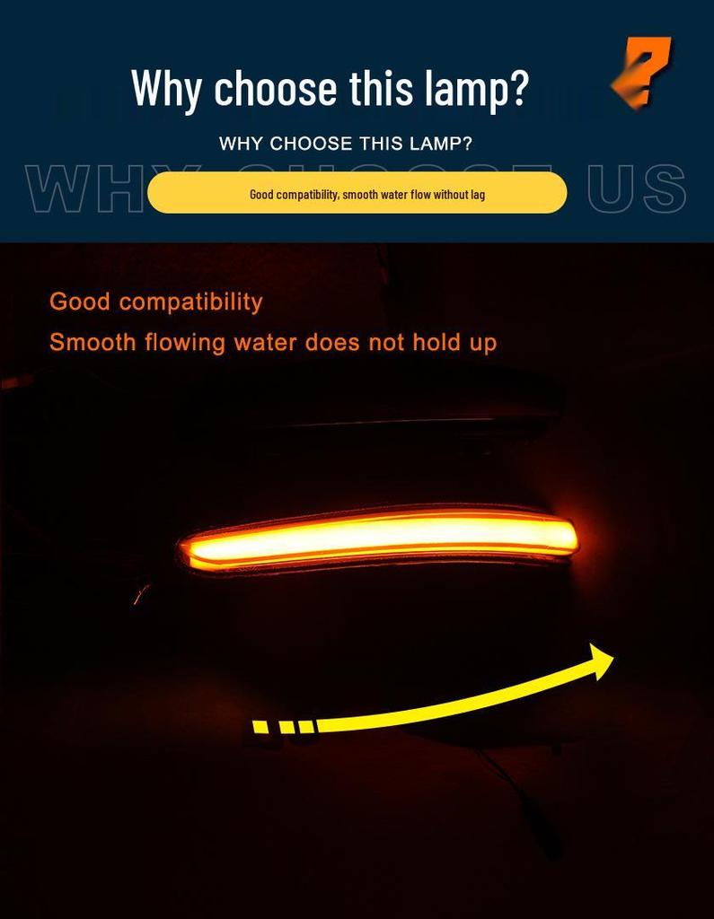 Compatible with Trumpchi GAC M8/GM8/GS8/GS7: Rearview Mirror Sequential Turn Signal and Dynamic Blue Daytime Running Light
