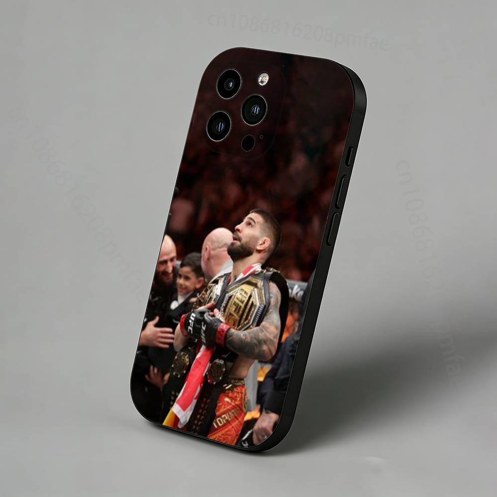 I-Ilia Champion T-Topuria Slim Back Phone Case for iPhone 17,16,15,14,13,12,11 Pro,Max,Plus,X,XS,XR,SE,Mini Protective Cover
