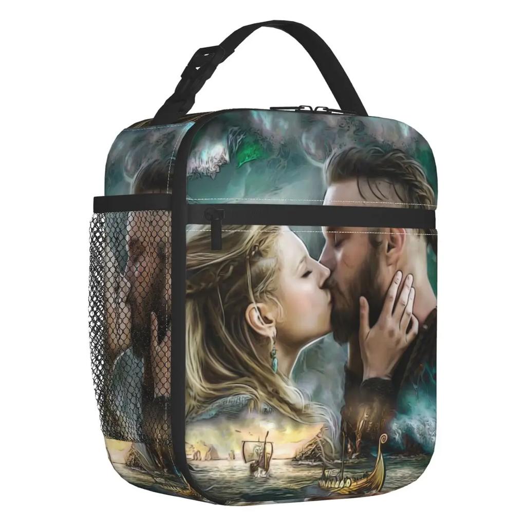 Odin's Eye Insulated Lunch Bag for Work School Raven Norse God Portable Cooler Thermal Lunch Box Women Kids