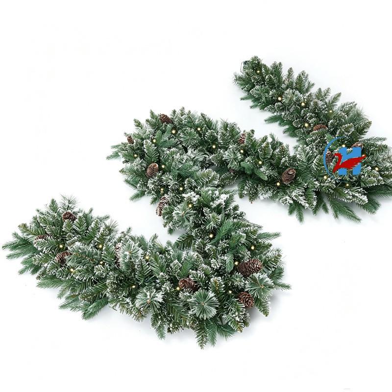 Christmas Wreath Hanging Decor PVC Artificial Berry Vine Garland Door Wall Hotel Mall Holiday Decoration