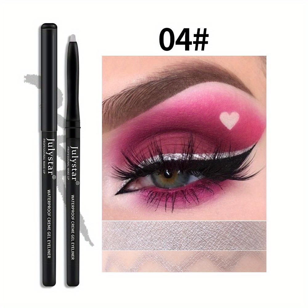 Color Eyeliner Glue Pen Very Fine Eyeliner Pen Waterproof and Oil-proof Non-smudged Lasting Eyeliner