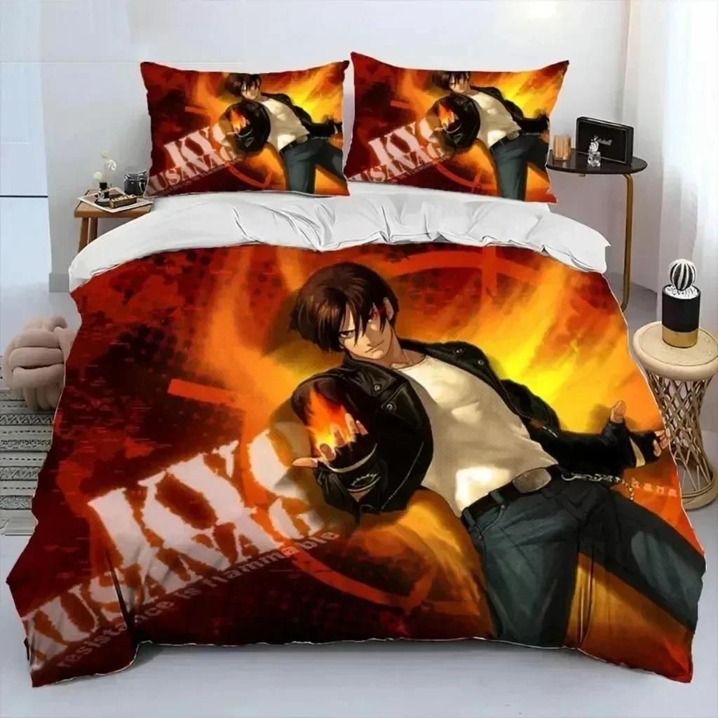 Comforter 3D Print Game King Of Fighters Retro Bedding Set Boys Girls Twin Queen Size Bed Kids Adult