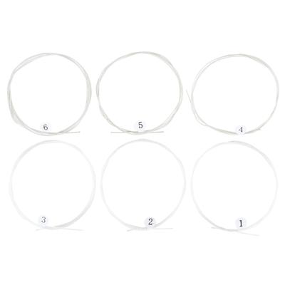 6Pcs .028-.043 Classical Strings Replacement Folk Guitar Nylon Strings 6-String Guitar Strings Perfect Intonation