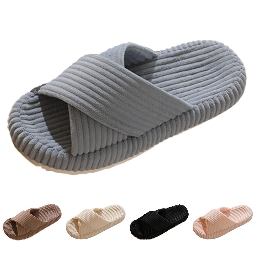 Slippers For Women Memory Foam Open Toe Slip Bedroom Comfy Shoes With Strap Washable Slippers for Women