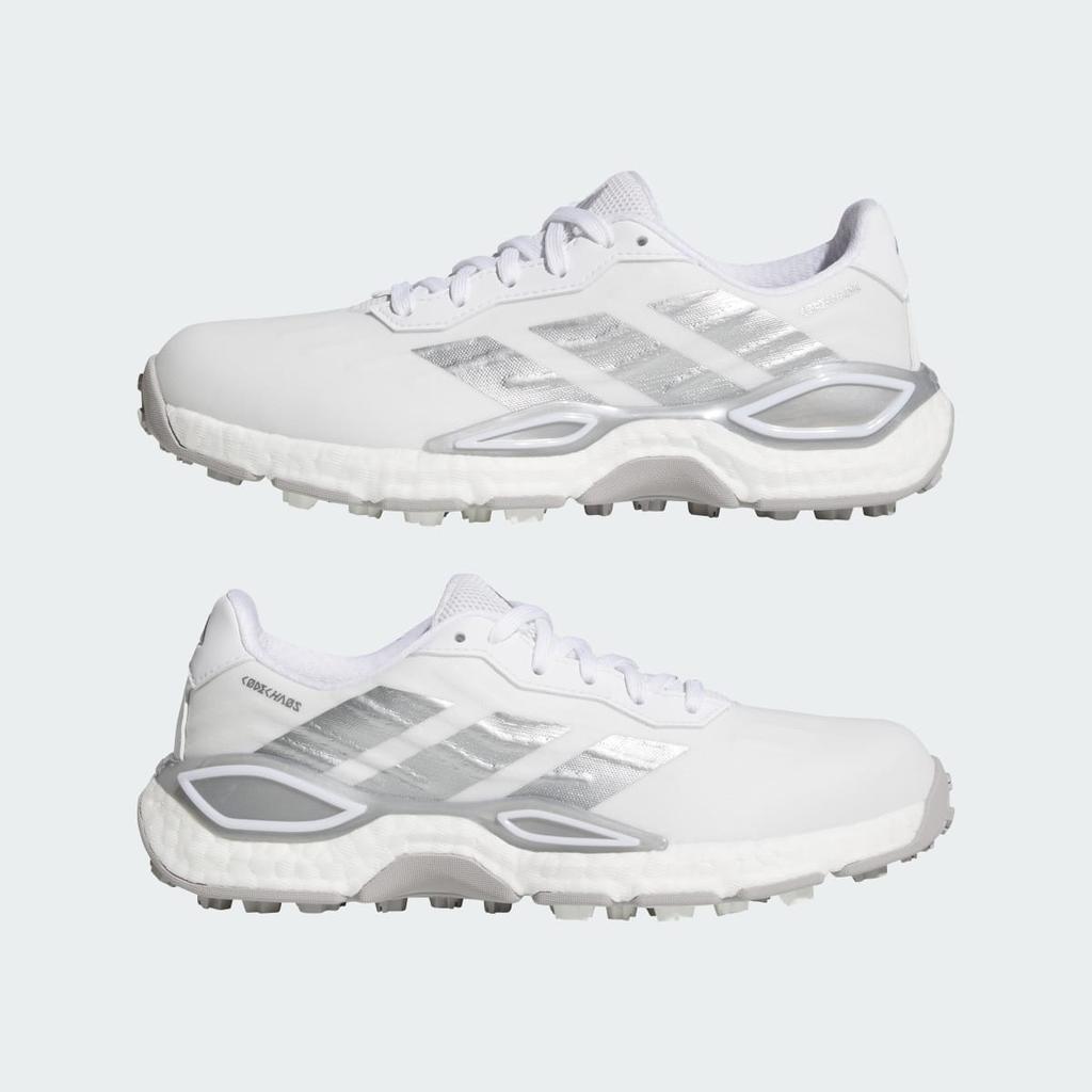 adidas WOMEN'S CODECHAOS 27 SPIKELESS GOLF KI1389 Women's Performance Sports Shoes Cloud White / Silver Metallic / Grey Two