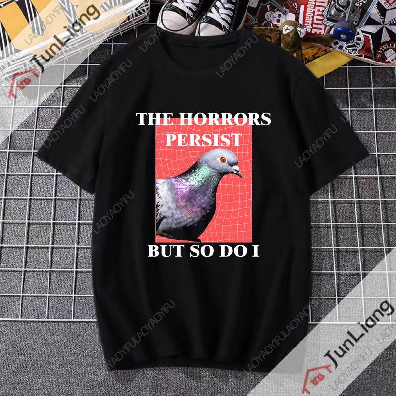 Pigeon Pigeoff Bird Birdwatcher Birdwatching Tshirt Cute Funny Graphic Men Tshirt Loose Oversized T Shirt