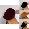 Classic British Style Corduroy Solid Color Cap With Warmth And Sunshade For Fall And Winter