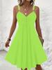 Y2 Summer High Waist Sleeveless Metal Gas Eye Splicing Skirt Solid Color Suspender Sexy V-neck Short Skirt Women