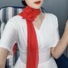 Versatile Chiffon Scarf Flower Neckerchief Sweet Floral Scarf Shawl  Women