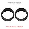 HDBUBALUS Motorcycle 4.5'' Auxiliary LED Fog Light Trim Ring Trim Ring Visor Bezel Cover