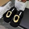 Women Slippers Fashion Metal Decoration Design Women Sandals 2026Summer New Wedges Platform Sandals for Women Gladiator Slippers
