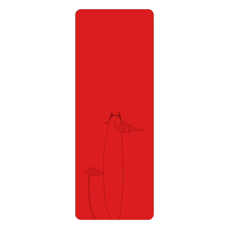 Non-slip, Sweat-absorbing, Personality Cartoon Yoga Mat - Natural Rubber, Widened & Long for Fitness and Plank Support