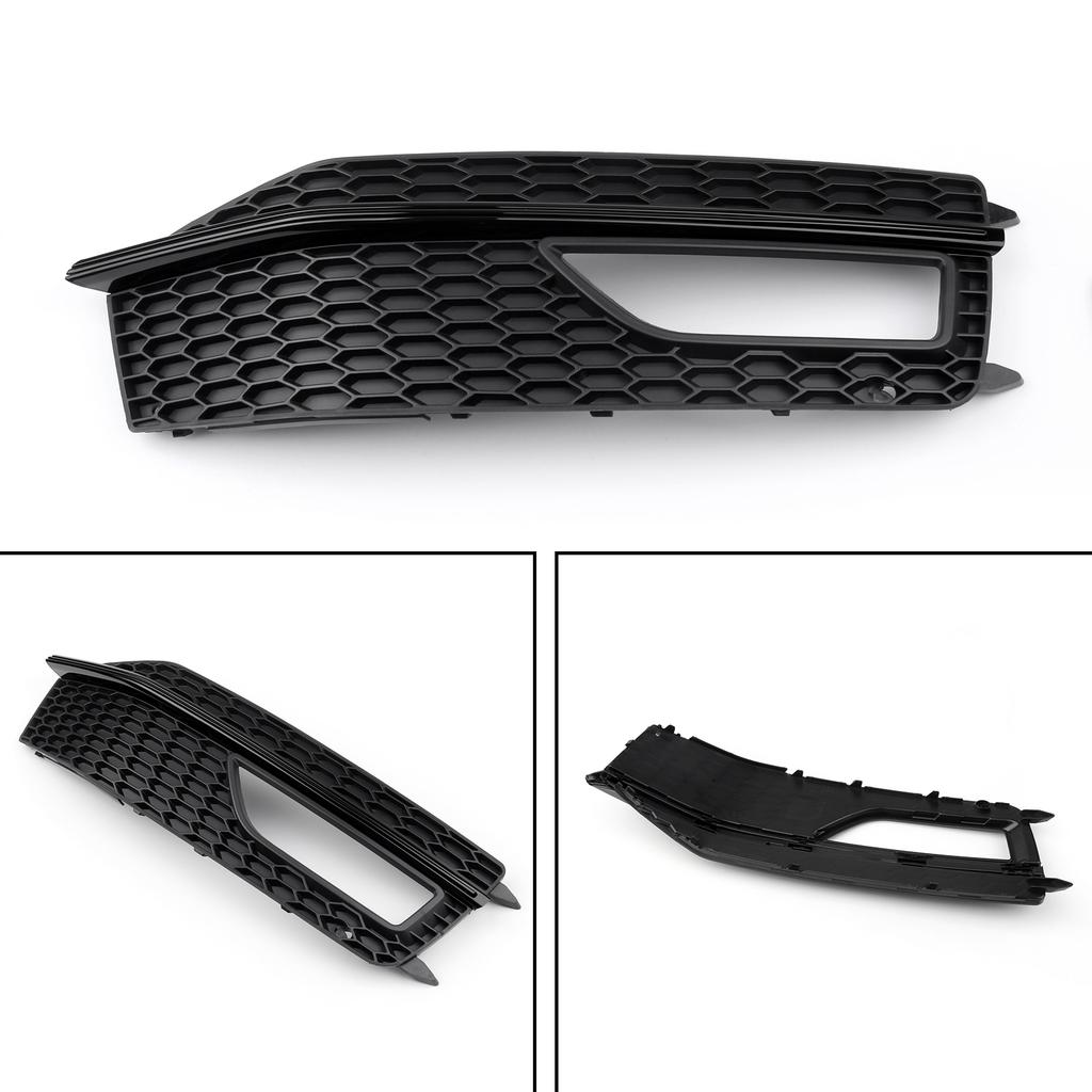 1x Right Bumper Fog Light Lamp Cover Grille Grill For A4 S-line S4 13-15