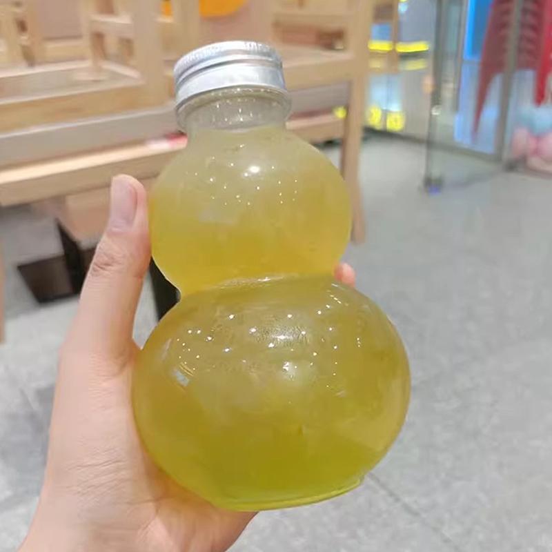 350/500Ml Calabash Shape Water Bottles For Milk Tea Coffee Juice Portable Drinking Cup Home Juicing Beverage Drink Bottle