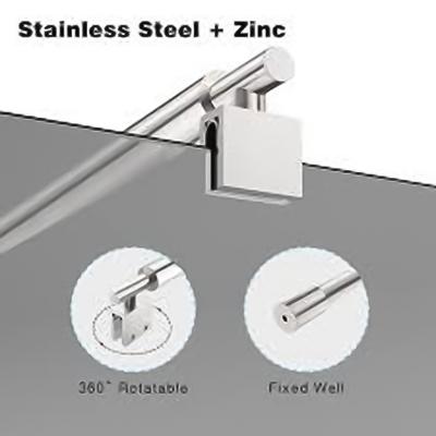 Adjustable Stainless Steel Shower Screen Support Bar-Arms For 8-12mm Glass Panel Shower Screen Support Bar Bathroom Accessories