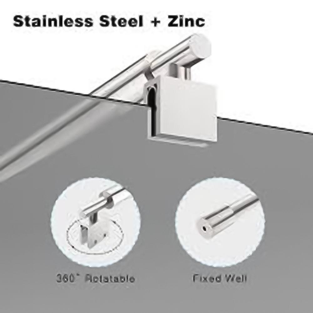 Verstelbare Roestvrijstalen Douchescherm Ondersteuningsstang-Armen Voor 8-12mm Glazen Paneel Douchescherm Ondersteuningsstang Badkamer Accessoires