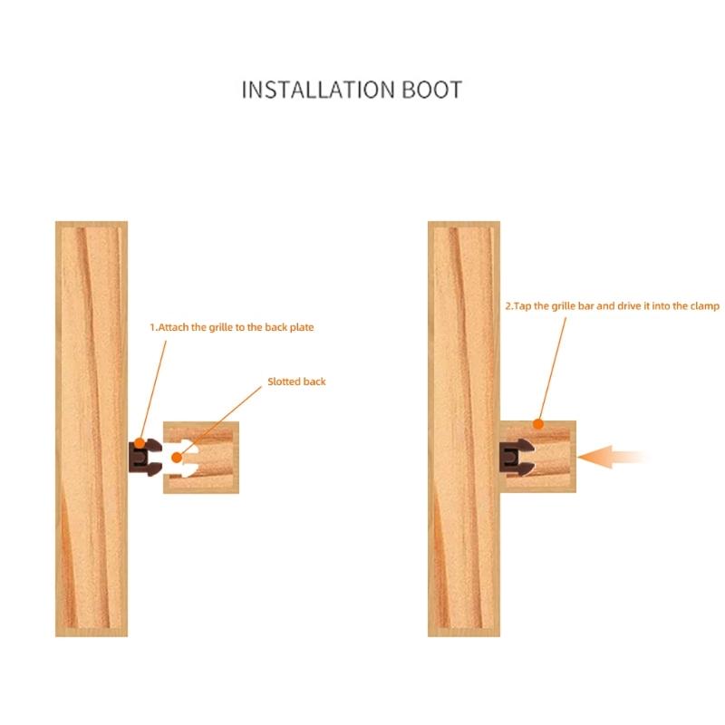 100Pcs Plastic Furniture Grille Buckle Replacement Hide Fastening Connectors Fastener Buckles Grille Accessories