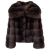 Women's Eco-Friendly Faux Fur Mink Coat, Autumn/Winter 2026 Fashion, New Style with Large Lapel.