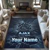 Ajax Amsterdam Printed Crystal Velvet Rug Non‑Slip Crystal Velvet Carpet For Sofa Bedroom Indoor Home Decoration