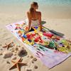 One Piece Stylish Digital Printing Beach Towel Quick‑Drying Absorbent Blanket for Beach Pool Gym Travel