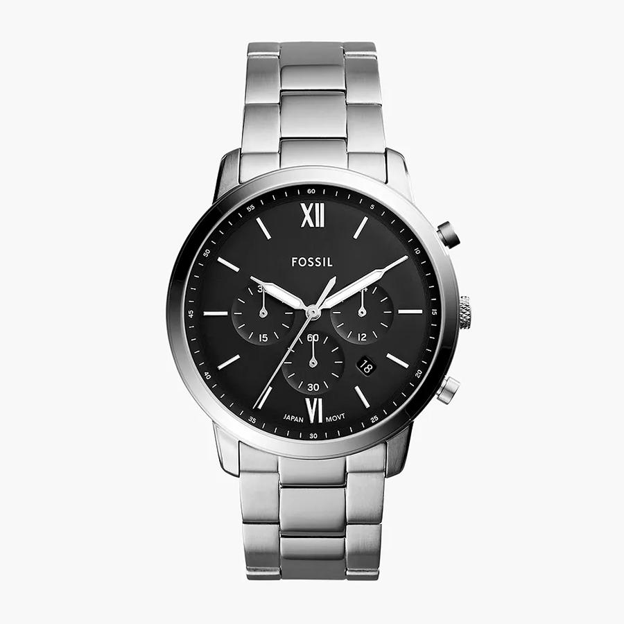 

Fossil Men s Quartz Stainless Steel Three-Hand Watch Stainless Steel Case/Scratch-resistant Glass FS5384