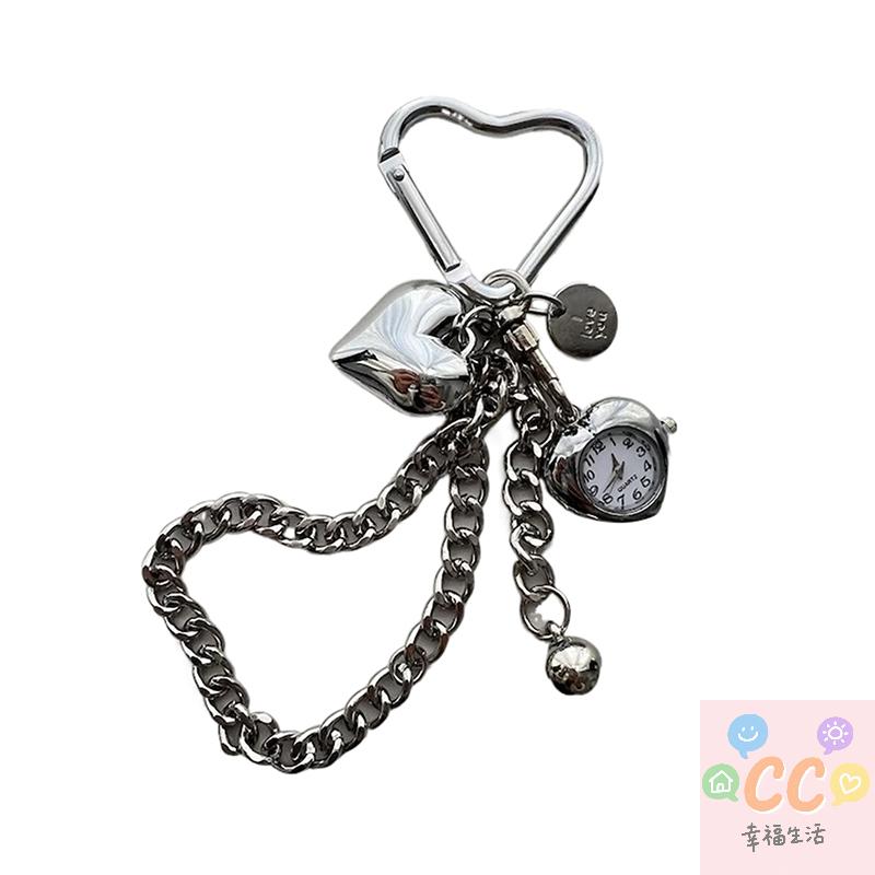 2025 HUA HUA Original Heart Watch Clock Pendant Keychain Niche Design Keyring Bag Pendant Charms Backpack Decoration HUA HUA