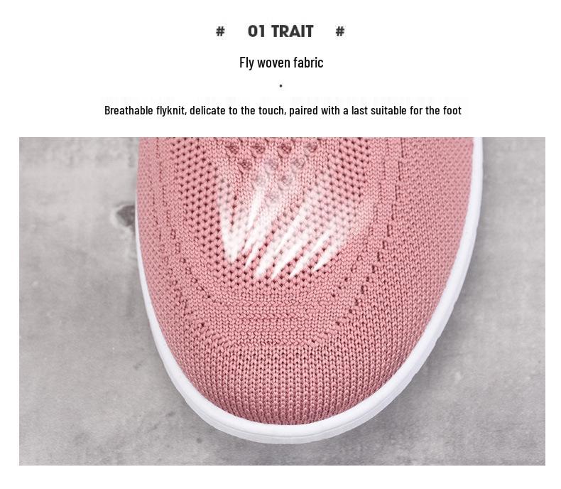 Women's Summer Casual Breathable Soft Flat Shoes - Low-Top Beijing Cloth Mom Shoes