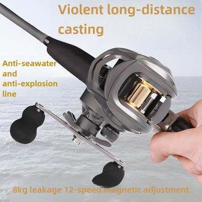 Universal Anti-Explosion Water Drop Fishing Reel for Long-Distance and Black Fish