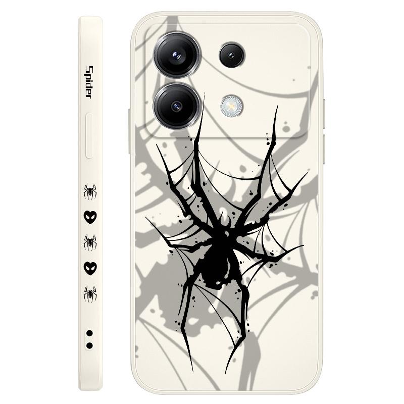 

Cool Spider Phone Case For Xiaomi Poco F7 X7 X6 F6 M6 M5 M5S F5 X5 F4 X4 M4 F3 M3 X3 Pro 4G 5G GT Silicone Cover Poco X6 белый