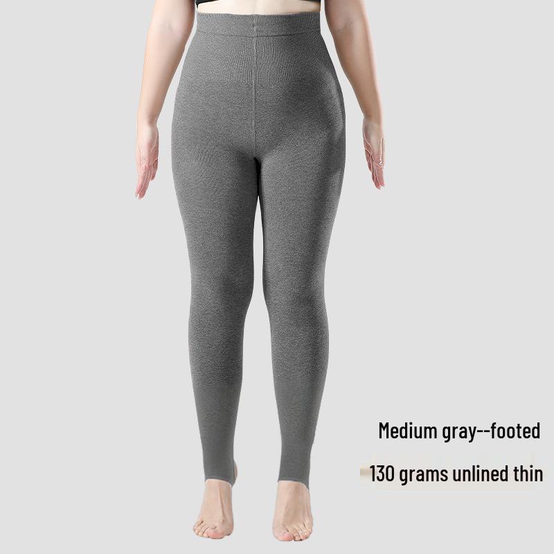 Women's Plus Size Warm Autumn/Winter Leggings: Velvet-Lined, Cotton, No Drooping, Fits Up To 200 Jin