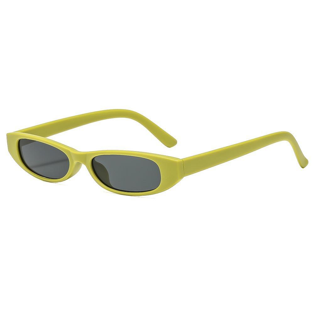 Vintage Small Frame Sunglasses For Men Women Niche Trendy Oval Candy Colored Glasses Fashion Outdoor Sunscreen Shades UV400