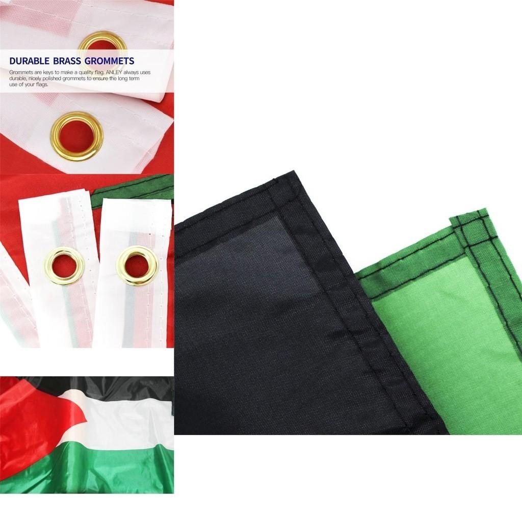 Große Palästina-Flagge 5 x 3 Fuß Lebendige Farben Heimdekoration Für Palästinensische Unterstützer