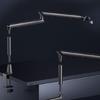 Boom Arm Adjustable 360 Rotatable Microphones Stainless Steel Mics Desk, Table Stand Foldable Scissor Stable Mount