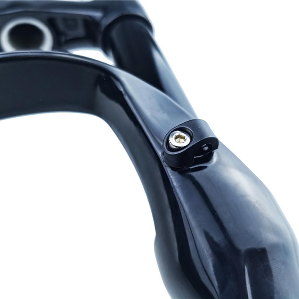 10 Pcs Bike Fork Brake Hose Guides Bicycles Fork Brake Cable Housing Clamps CShaped Fixed Buckles Cable Hose Clamp