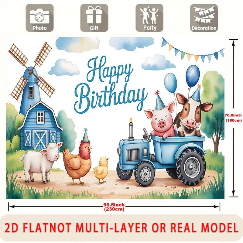 Party Backdrop Happy Birthday Birthday Photo Booth Background Wall Decor
