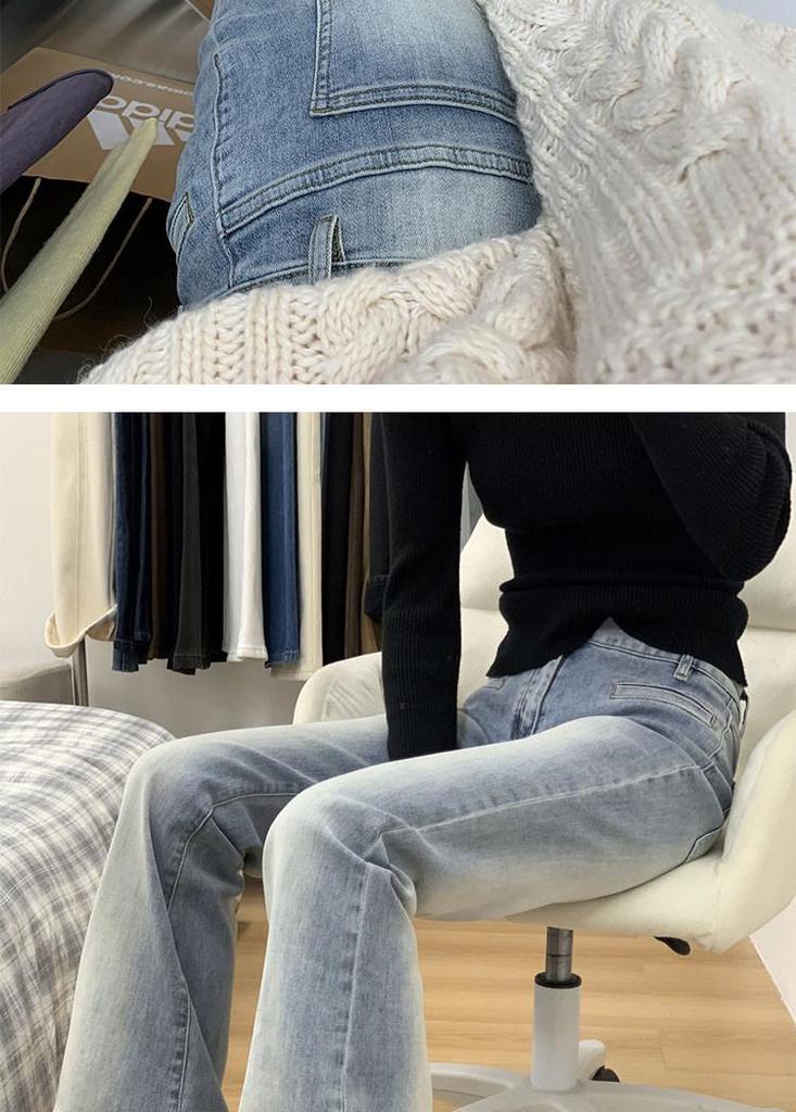 Women's 2026 High-Waisted Spicy Girl Micro-Flare Retro Bell Bottom Jeans
