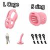 Male Chastity Cage Chastity Lock with Cock Rings for Beginner Sissy Chastity Belt BDSM Abstinence Peins Plug Fetish Sex Toys 18+