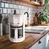 Cafetière filtre – TERRAILLON - 15353 DIAMANT Blanc - 1.25L - 980W - Verseuse verre - Maintien au chaud